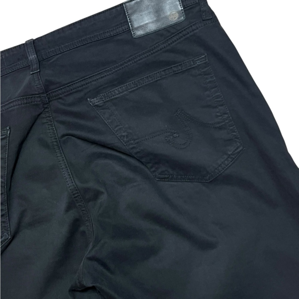 AG Everett Black Jeans Slim Straight Stretch 38 x 34 Adriano Goldschmied - Picture 3 of 10